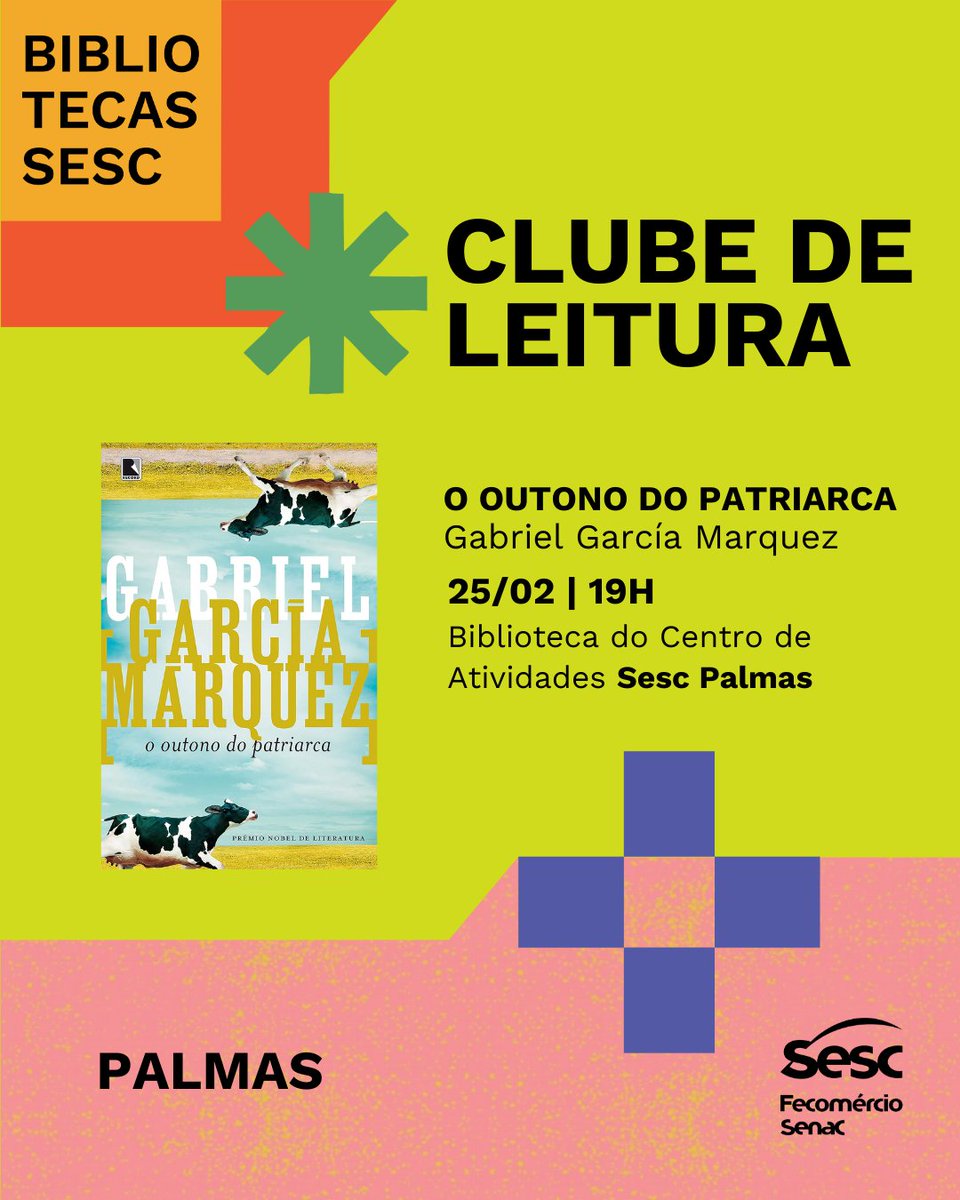 Grandes obras, reflexões profundas. 📚✨ Em fevereiro, mergulhamos no universo de grandes nomes da literatura no nosso Clube de Leitura.

Os encontros são gratuitos e você não precisa ter lido a obra para participar. 😉