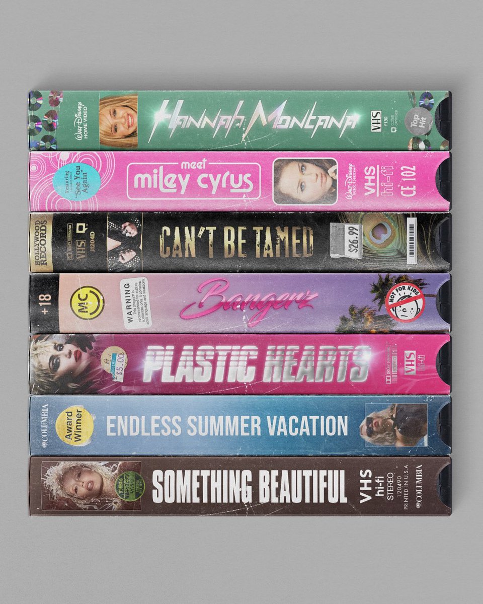 VHS Poster by me | 20 YEARS of <a href="/MileyCyrus/">Miley Cyrus</a> <a href="/mileyworld/">mileyworld</a>

Graphic for some of MC’s projects in honor of her 20th career anniversary in 2026