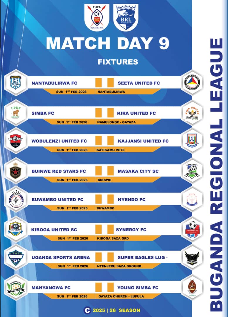 BugandaRFA's tweet image. Rescheduled match day nine is here it's not over yet

@fc_kira39537 @supereagles_fc @USPAmedia @BuwamboUnitedFC
@WobzUtd