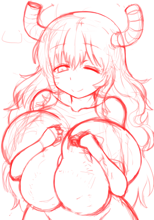 盛り盛り～、ルコアさんのラフ 