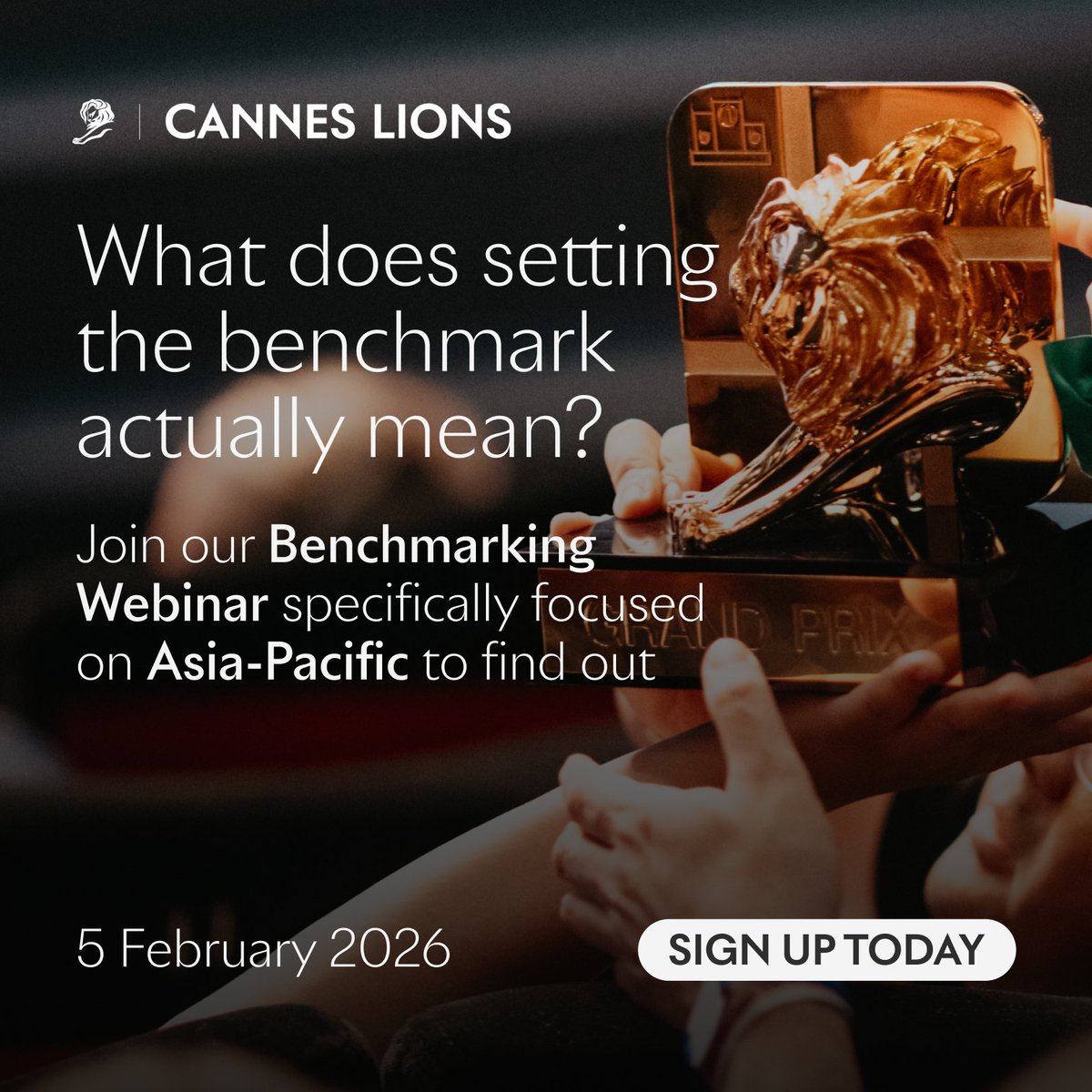The Cannes Lions Awards team hosts a webinar on creative excellence in Asia-Pacific. Get exclusive regional data, hear from local Jurors, and gain expert insights tailored to APAC’s creative landscape. Sign up: canneslions.com/awards/awards-…