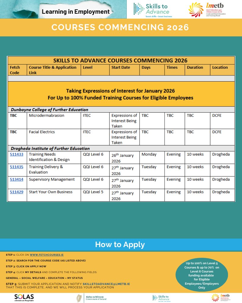 Skills to Advance LMETB tweet media
