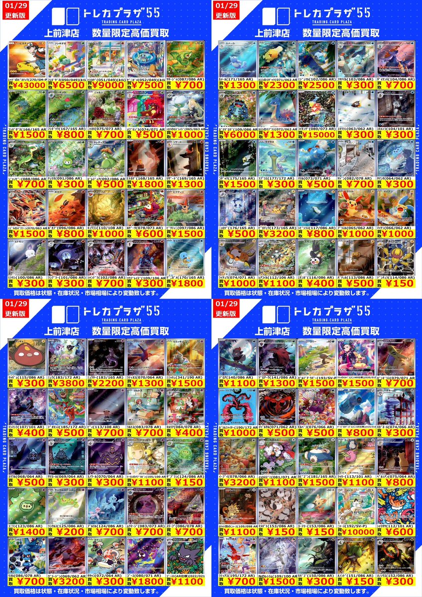 ポケカ】 ⭐️ポケモンAR、CHR、SSR、HR⭐️ ⚡️ピカチュウ プロモ