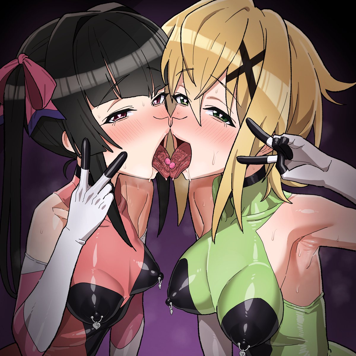 きりしらの悪堕ちベロチューです 