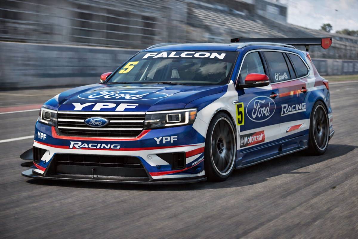 🚘 Si el #FordFalcon volviese a la vida seguramente sería en forma de SUV. Sin lugar en el #TurismoCarretera, bien pódria correr en el <a href="/SuperTC2000/">TC2000</a> 🏁. Así sería la versión de calle modificada para la pista 👉  wp.me/pabQqR-uug