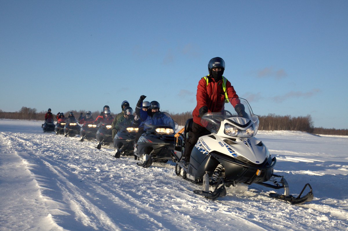 Transun's tweet image. A fantastic adventure deep inside the Arctic Circle! ❄️ Our Snowmobile Voyager trip takes you even further off the beaten path in True Lapland. Dates are available now for winter 2027... or grab one of the remaining spaces for THIS February! 👉 transun.co.uk/snowmobile-voy…