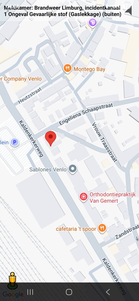 Gaslekkage op Kaldenkerkerweg in Venlo