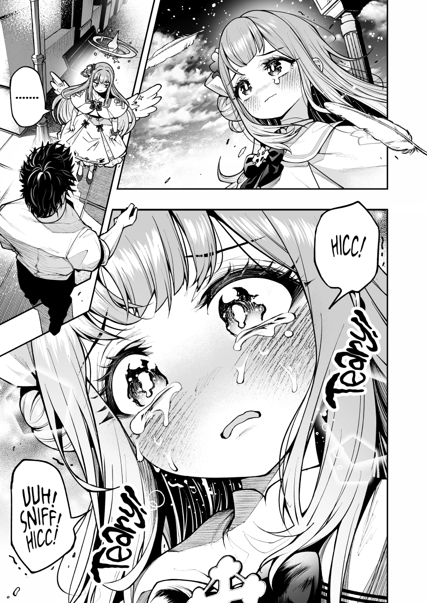 In this scene Mika is comforted by Sensei's kind words after going through a painful experience. She tries to keep herself together, but in the end she breaks down crying. From my upcoming doujinshi. 