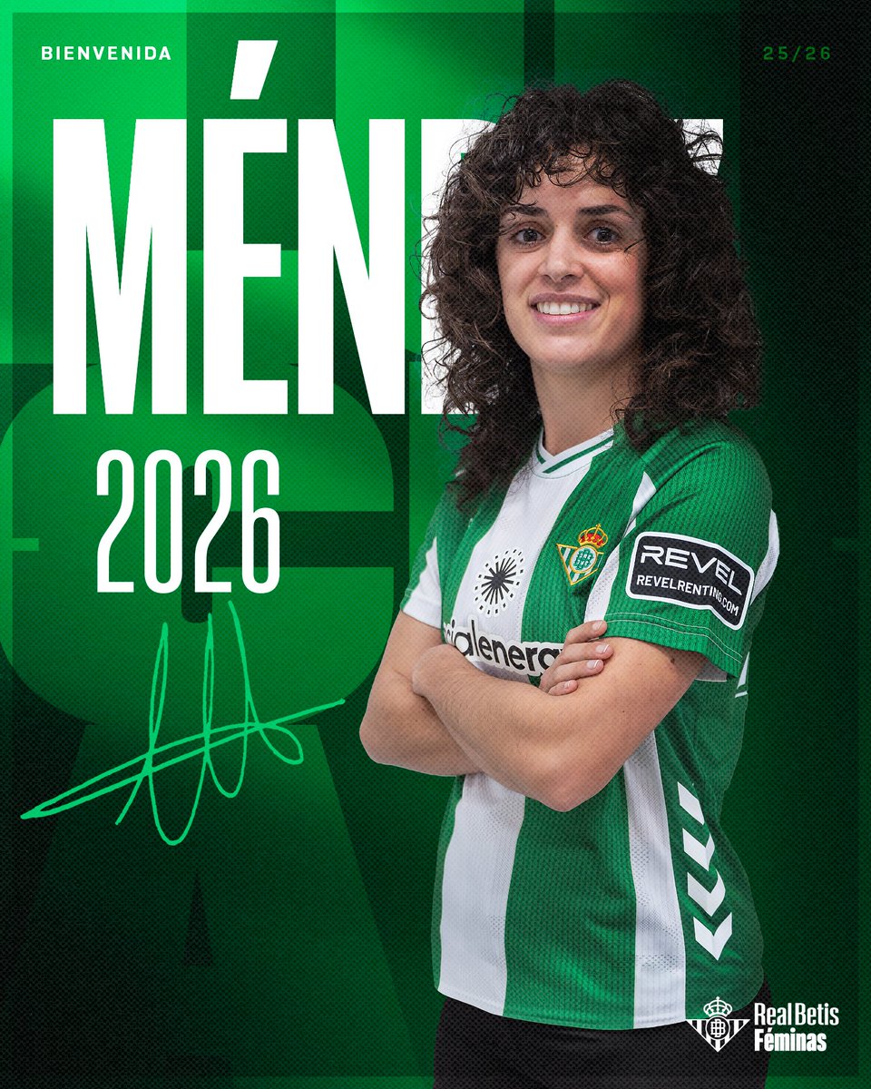 📣 OFICIAL | El Real Betis Féminas refuerza sus filas con la incorporación de Lucía Méndez ✍️🏼💚

¡Bienvenida de nuevo a tu nueva casa, <a href="/Lucia_MM10/">Lucía Méndez Méndez</a>! 🆕🏠

➡️ realbetisbalompie.es/noticias/femin…

#BetisFéminas