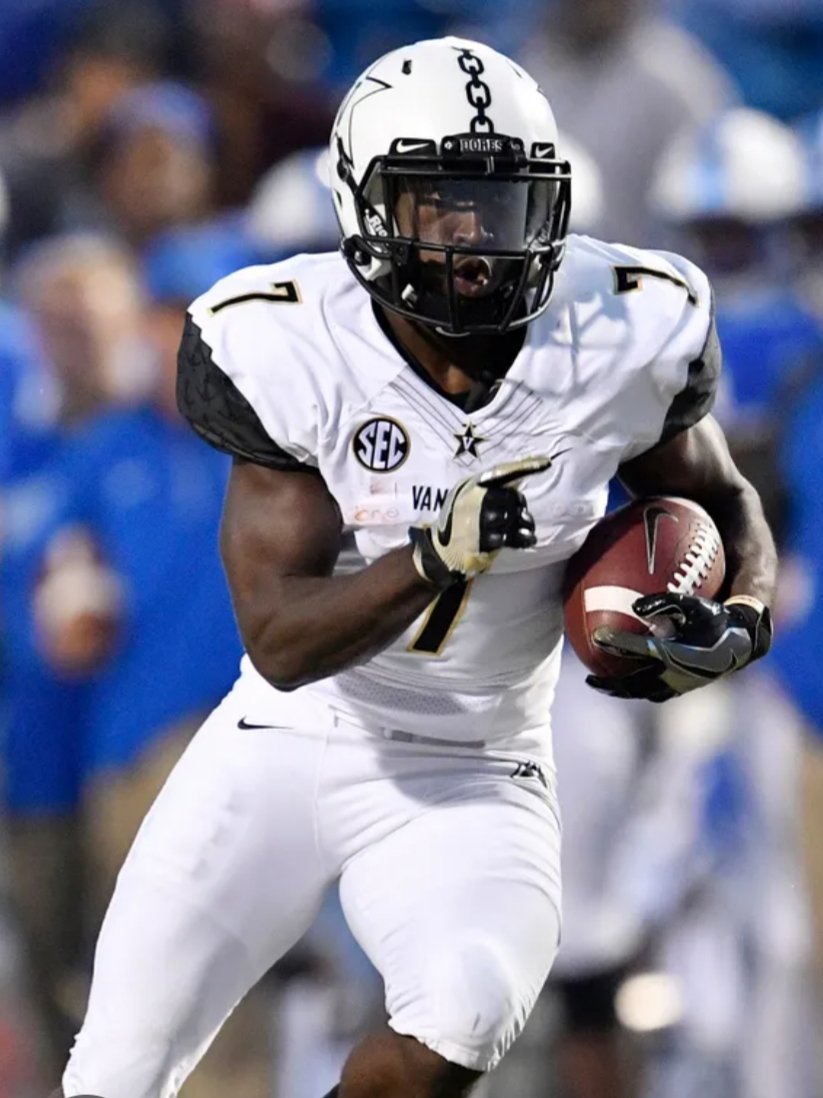 GHSPurpleHurric's tweet image. An argument can be made that the transition of Vanderbilt from doormat to power in SEC football began when GHS alum Ralph Webb starred at RB for the Commodores from 2014-17. Shown here in the 2012 state title game, he holds numerous records at VU, including all-time yds at 4,173.