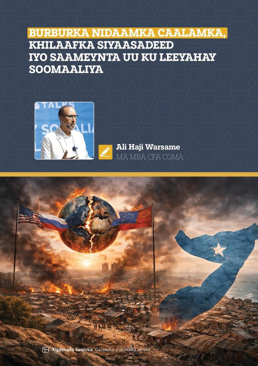 𝗕𝘂𝗿𝗯𝘂𝗿𝗸𝗮 𝗻𝗶𝗱𝗮𝗮𝗺𝗸𝗮 𝗰𝗮𝗮𝗹𝗮𝗺𝗸𝗮, 𝗸𝗵𝗶𝗹𝗮𝗮𝗳𝗸𝗮 𝘀𝗶𝘆𝗮𝗮𝘀𝗮𝗱𝗲𝗲𝗱 𝗶𝘆𝗼 𝘀𝗮𝗮𝗺𝗲𝘆𝗻𝘁𝗮 𝘂𝘂 𝗸𝘂 𝗹𝗲𝗲𝘆𝗮𝗵𝗮𝘆 𝗦𝗼𝗼𝗺𝗮𝗮𝗹𝗶𝘆𝗮

✍️ Cali Xaaji Warsame

𝘏𝘢𝘭𝘬𝘢𝘯 𝘬𝘢 𝘢𝘬𝘩𝘳𝘪𝘴𝘰👉tinyurl.com/mtkk93xd