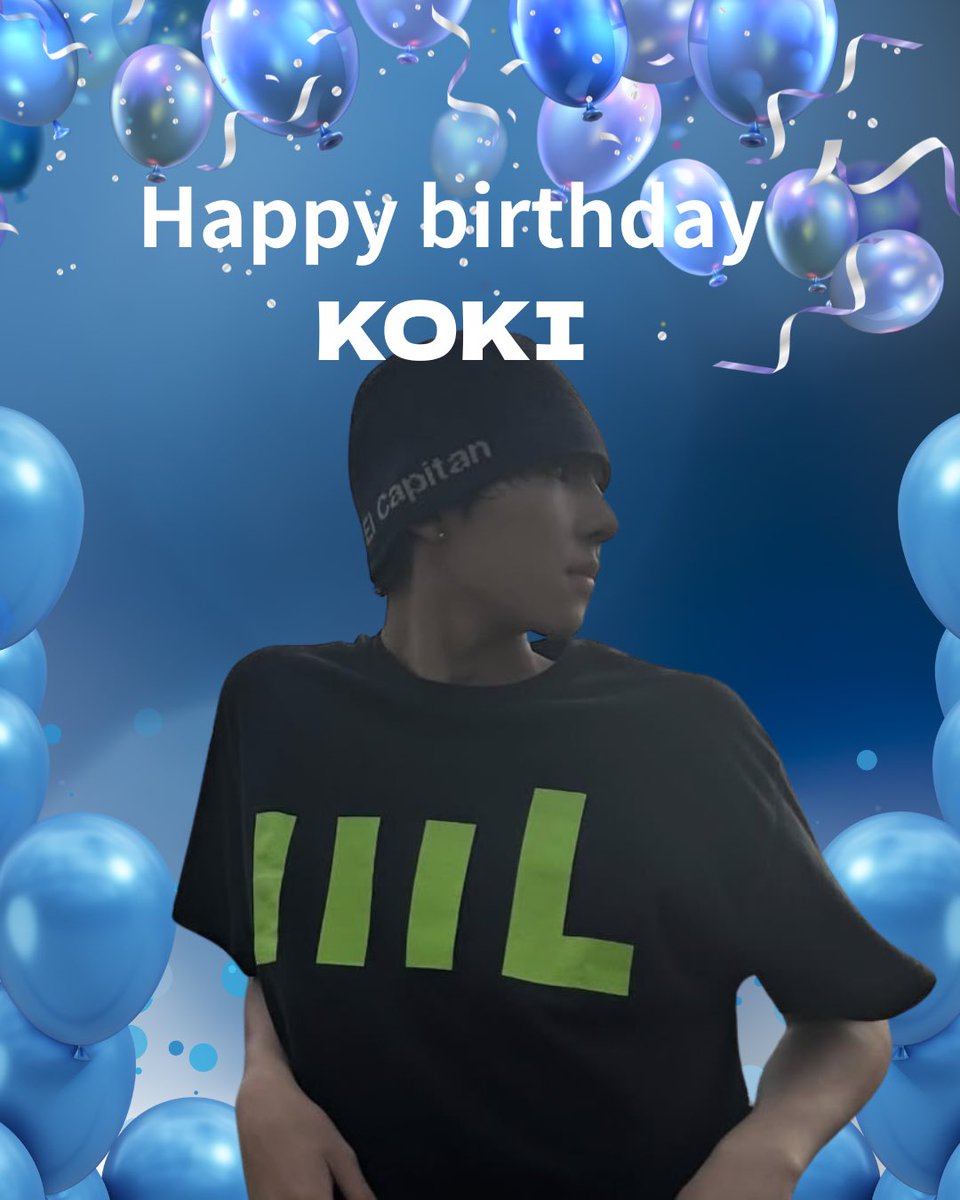 YLjzsxVRymLRmPY's tweet photo. ❤️‍🔥𝐇𝐚𝐩𝐩𝐲 𝐁𝐢𝐫𝐭𝐡𝐝𝐚𝐲 KOKI ❤️‍🔥

たくさんの笑顔と愛に包まれた1年になりますように✨🍀🎂

👑ずっと応援してます👑

#TanakaKoki #田中煌己 #고키
#고키의_모든_순간이_빛나는_꿈이_되길
#キラキラ煌めく煌己17歳
#HAPPY_KOKI_DAY https://t.co/YnSyiQPMgF