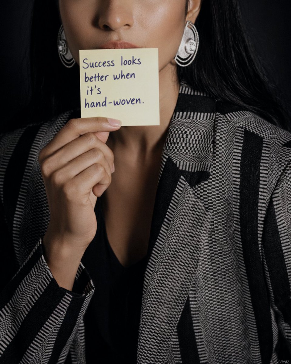 AiravataLife's tweet image. From the loom to the boardroom: Style that supports a community |

Tailored striped balkam blazer.
UP TO 40% OFF for a limited time.

#WorkWear #iwearhandloom #sustainablefashion #powerdressing #slowfashion #AiravataLife #Blazer 
#officeoutfits #Hyderabad #India #Mumbai