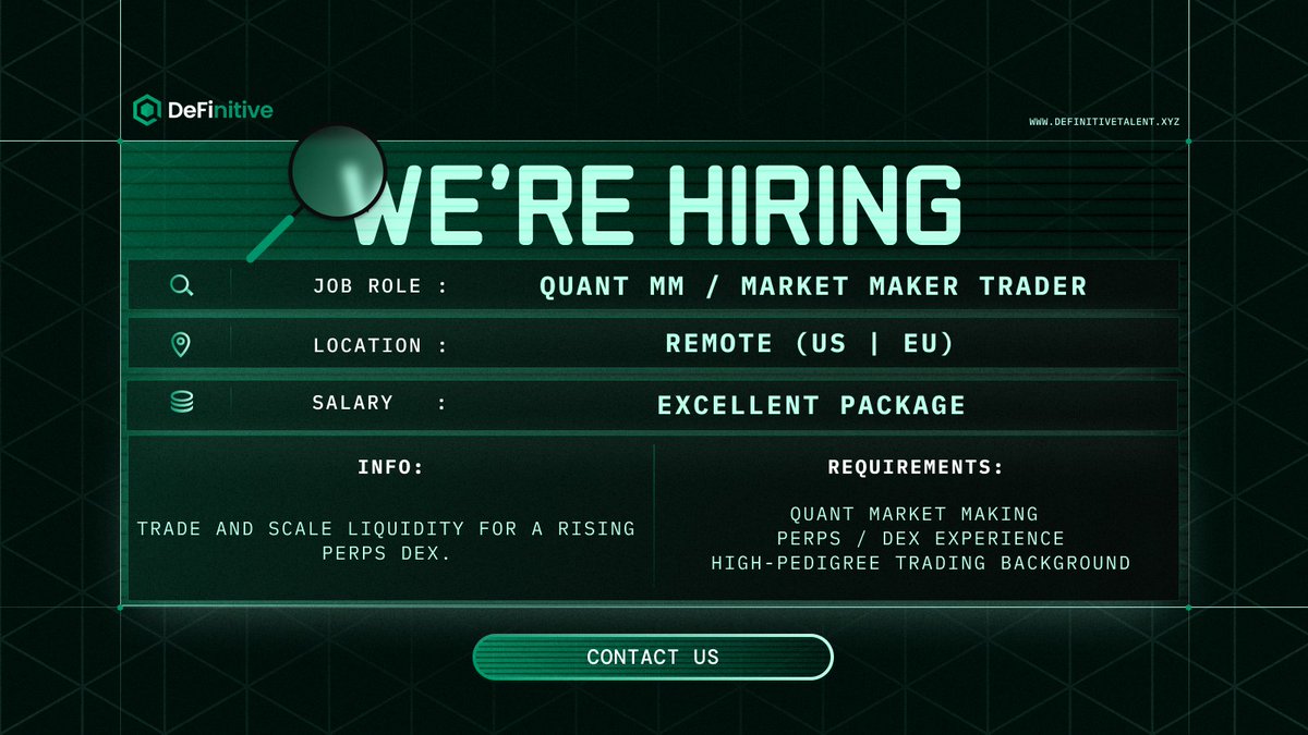 DeFinitive Talent | Hiring All Web3 Professionals tweet media