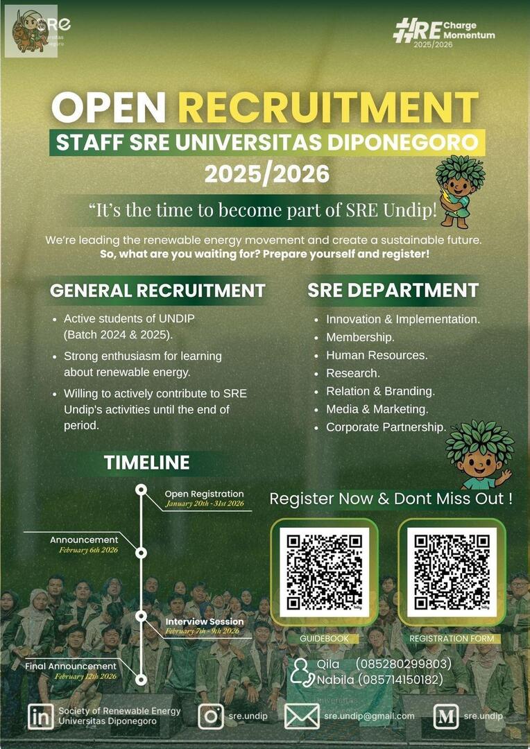 undip! yuk join sre undip benefitnya banyak lohh dan pendaftarannya sebentarar lagi tutup🤩