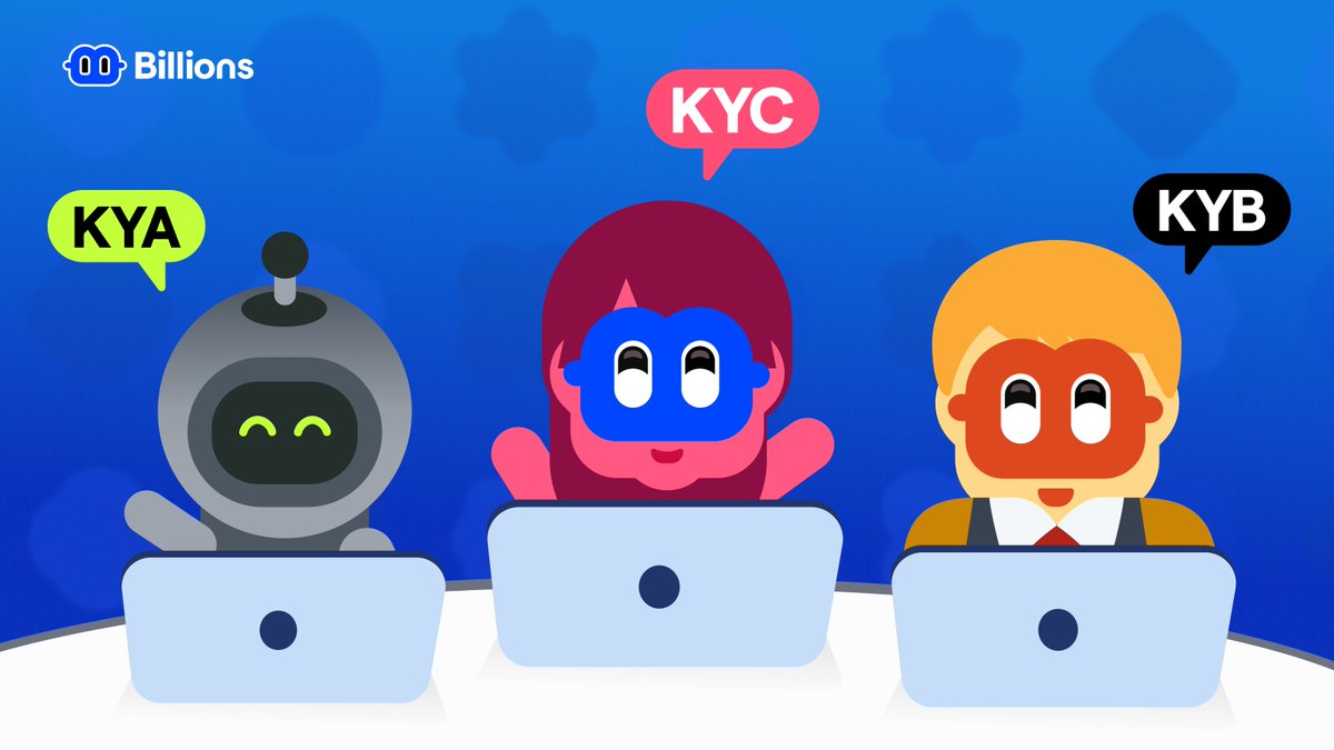 billions_ntwk's tweet image. The Identity Trinity: KYC, KYB and KYA

🟢Know Your Agent
⚫Know Your Business
🔴Know Your Customer

Required to scale trust in all digital spaces.