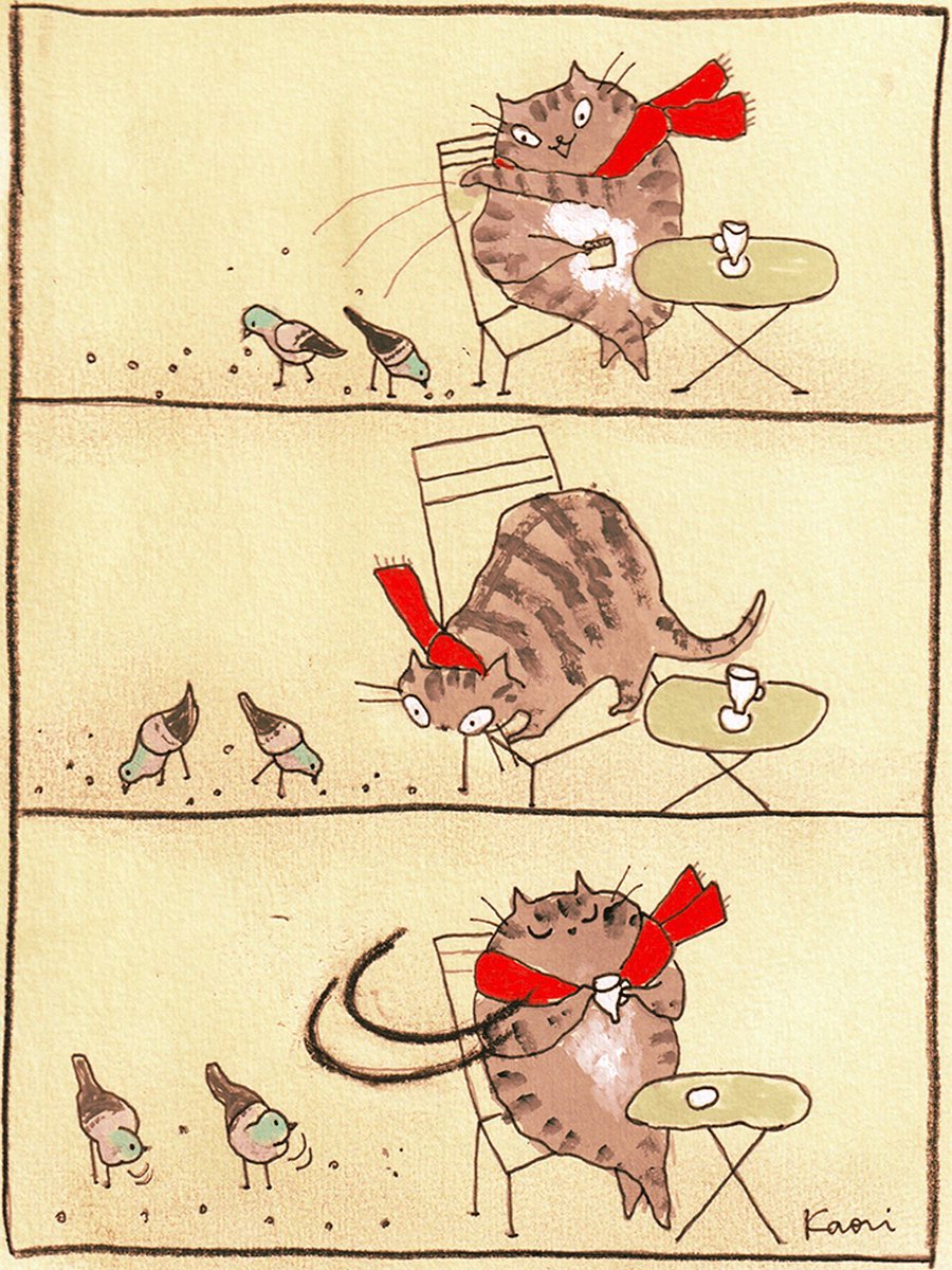 #猫 #漫画 #cat
ぽっぽっぽ〜っ♪🐦 