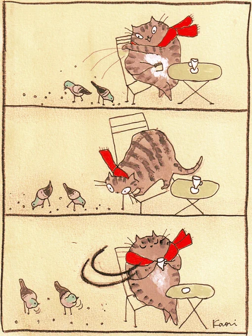 #猫 #漫画 #cat
ぽっぽっぽ〜っ♪🐦 