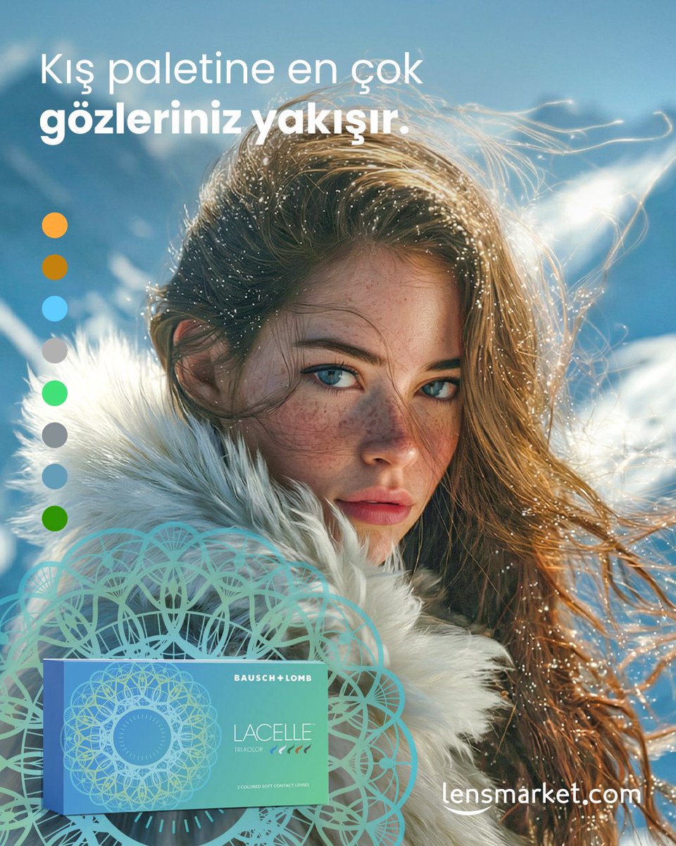 Kış mevsimi tonlarınızı gölgelemek zorunda değil. 

Air Optix Colors ve Lacelle renkli lensler ile stilinize net bir dokunuş katın.

Göz renginiz değişsin, bakışlarınız ışıldasın. Soğuk havalarda bile sıcak ve çarpıcı bir görünüm sizinle. ❄️✨