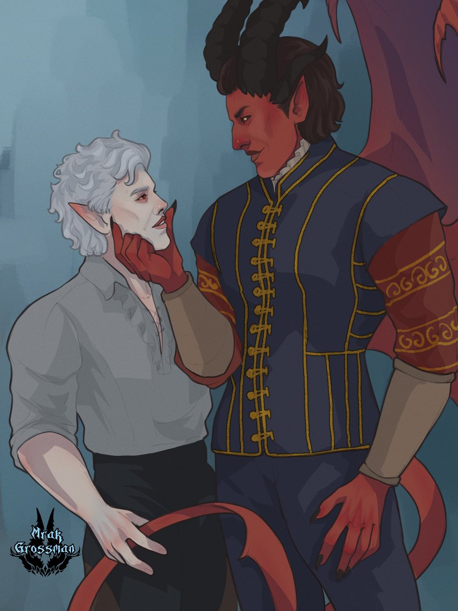 #baldursgate3 #bg3 #балдурсгейт3 #fanart #art #фанарт #арт #Raphael #raphaelbg3 #astarion #vampire #devil #dnd #raphstarion