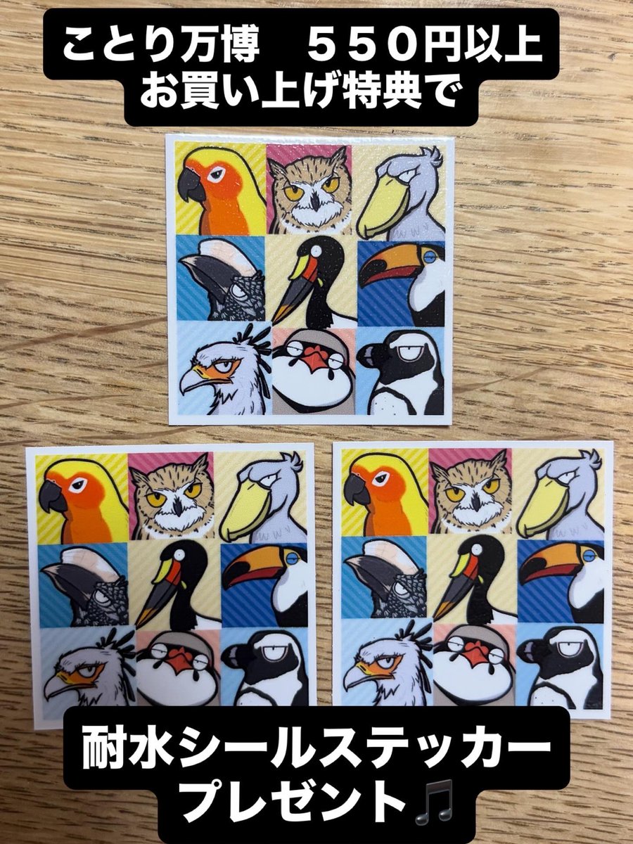 もう明後日です！ #掛川花鳥園 で #ことり万博 !! 今回税込一万円以上