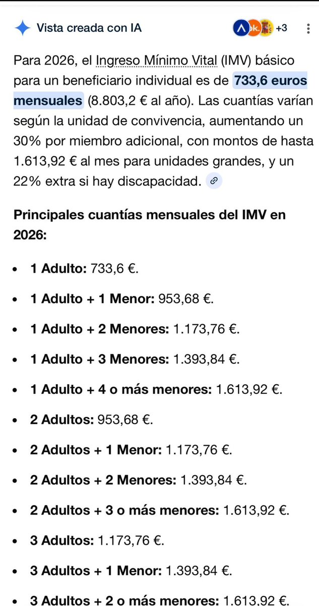La Fatima  amb 4 fills cobra 1615€ 
Segurament més que tu treballant 10h al dia