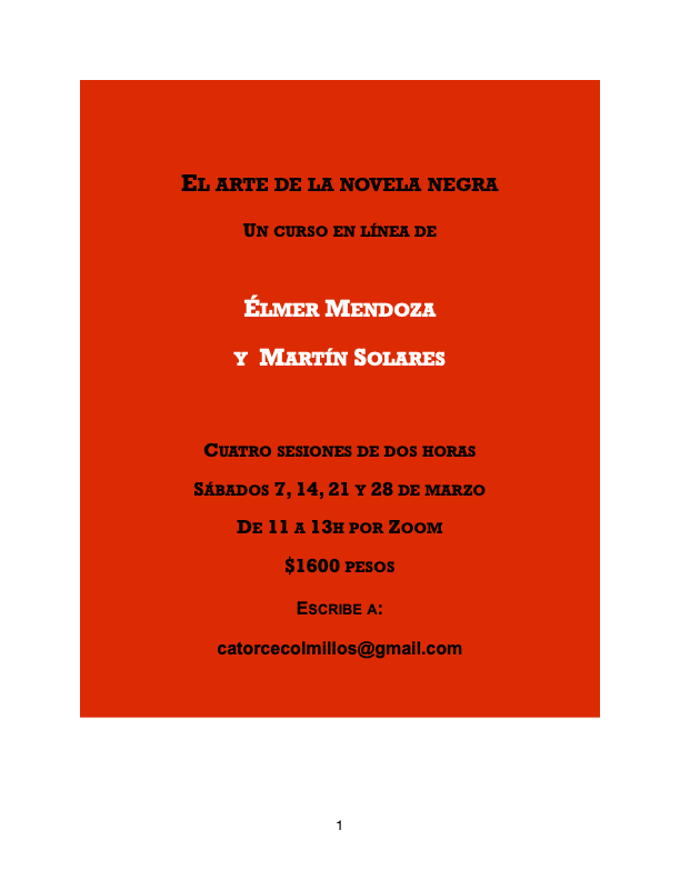 martinsolares's tweet photo. Cuando lo conocí, Élmer Mendoza me dio una clase magistral en una frase: "El alma de un personaje está en sus palabras". Lo que hacemos al narrar es registrar esa evidencia. Vengan al curso con él: https://t.co/Y8m5mbg7Ep