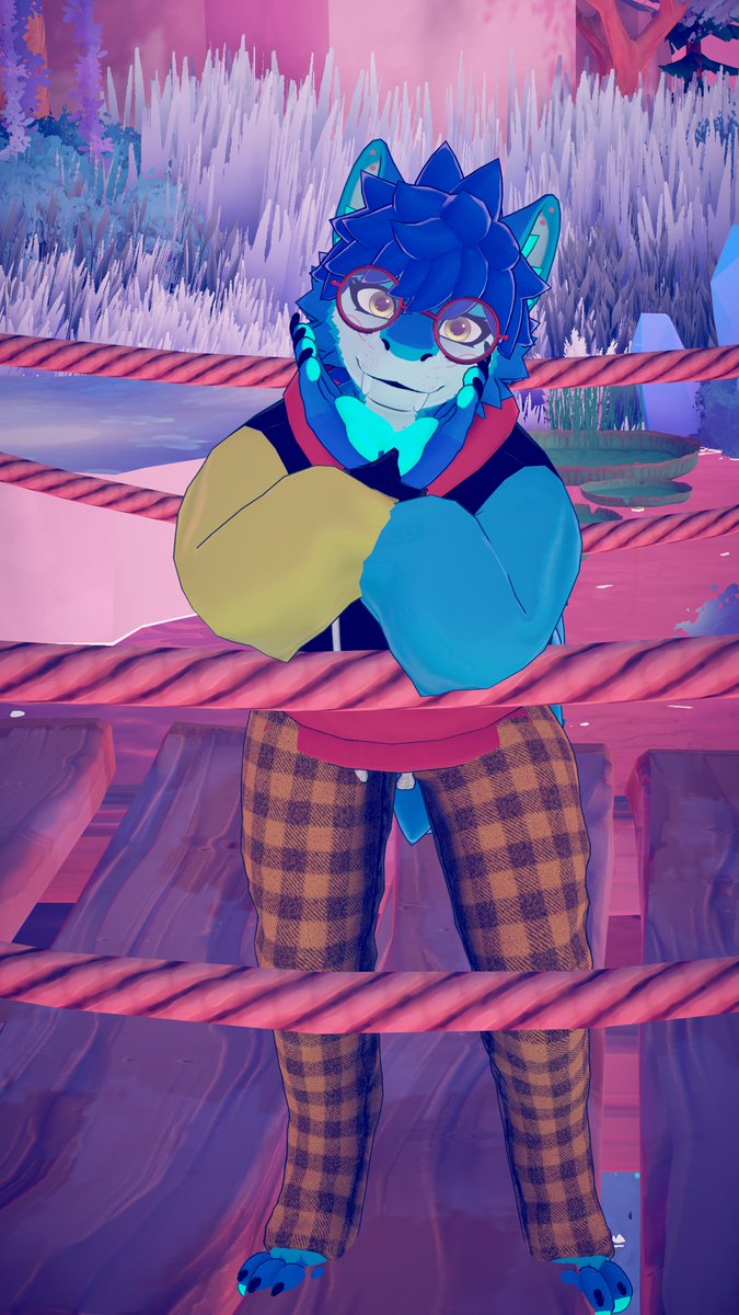 ReddenSudike's tweet photo. Decided to make 2 simple textures for the Waggan and tbh I like the design. Meet Zircon (Red) and Reya (Blue) https://t.co/ulRUcsabTf