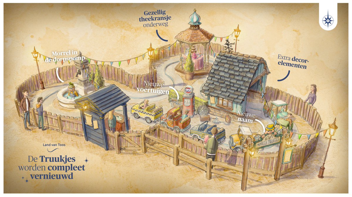 Leuk nieuws! 🎉 We gaan de bekende Truukjes uit het Land van Toos compleet vernieuwen: nieuwe voertuigen, nieuw decor en nieuwe naam. 🚙🐷

➡️ Ontdek er alles over: toverland.com/toverblog/blog… #Toverland
