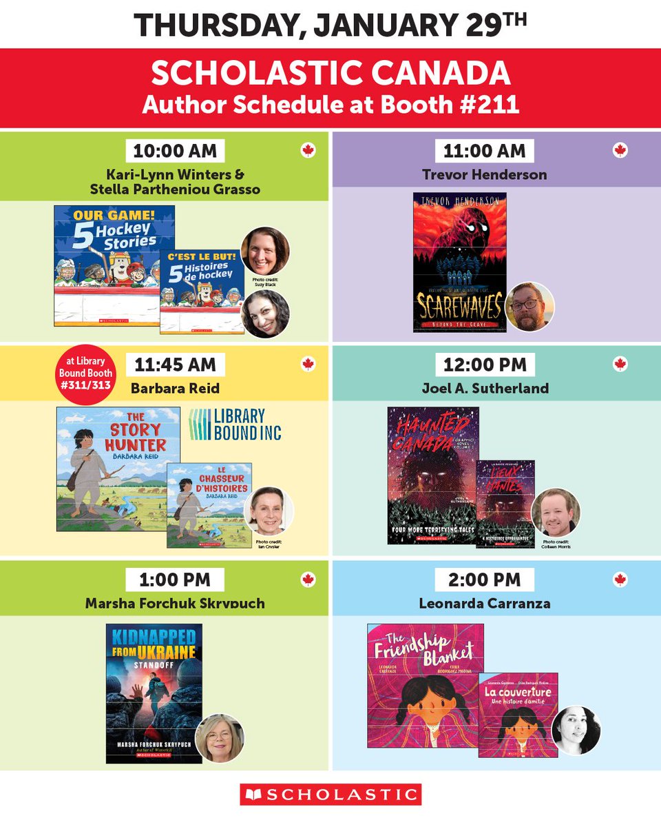 joelasutherland's tweet photo. I'm attending the @ONLibraryAssoc Super Conference in Toronto today and signing copies of HAUNTED CANADA: THE GRAPHIC NOVEL VOL 2 at noon. Come say hello and grab a copy at the @scholasticCDA booth! https://t.co/6MNVCR3tdh
