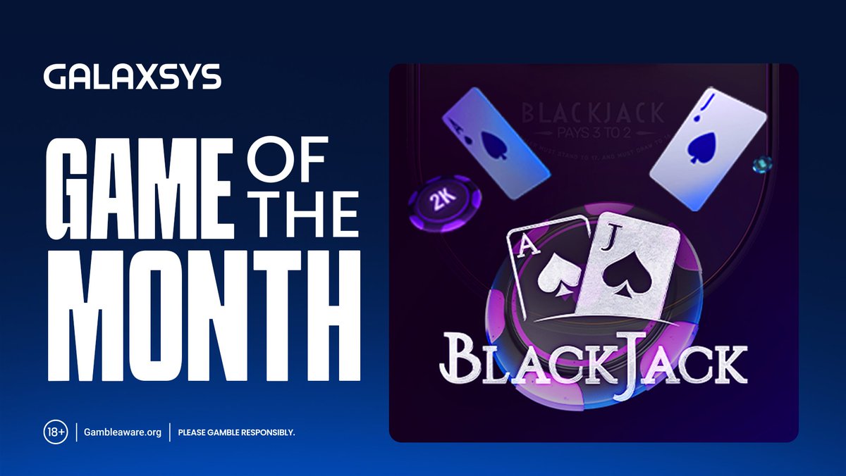 𝗕𝗹𝗮𝗰𝗸𝗷𝗮𝗰𝗸 𝘁𝗮𝗸𝗲𝘀 𝘁𝗵𝗲 𝘀𝗽𝗼𝘁𝗹𝗶𝗴𝗵𝘁 𝗮𝘀 𝗼𝘂𝗿 𝗚𝗮𝗺𝗲 𝗼𝗳 𝘁𝗵𝗲 𝗠𝗼𝗻𝘁𝗵!

♠️ A timeless table classic adapted for fast digital play, Blackjack delivers top-tier retention performance across the markets. Its instantly familiar rules combined with fast