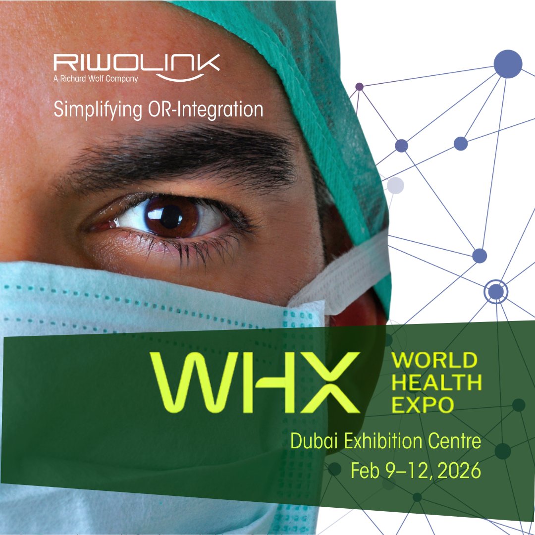 riwolink's tweet image. ⏳ Almost there! #WHX2026 is just around the corner
We’re looking forward to meeting you in Dubai and showing how #RIWOlink simplifies #ORintegration,to create smarter, more connected surgical environments
📍Dubai | Feb 4–6 | World Health Expo
📩 info@riwolink.com
 #DigitalOR