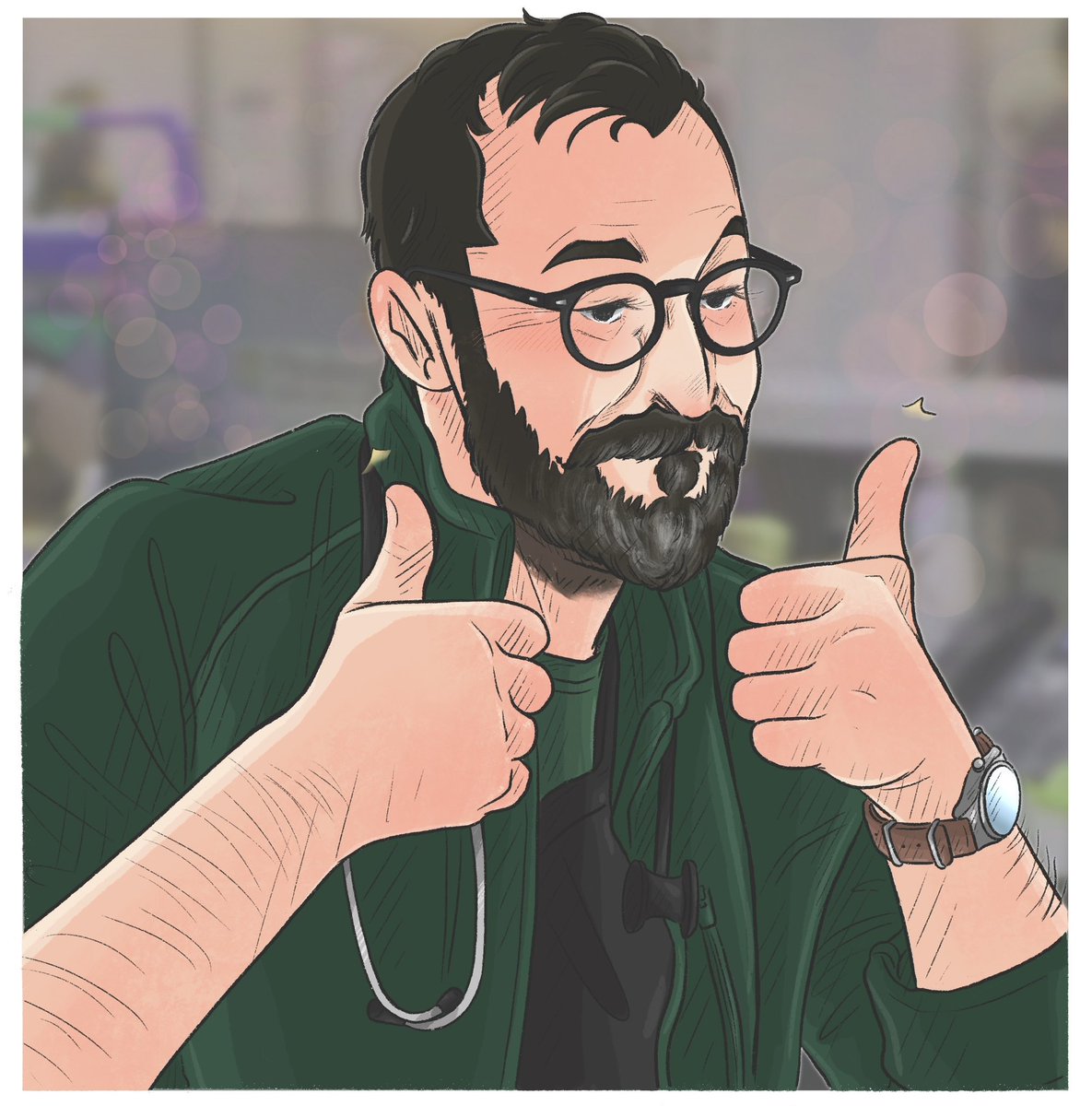 natendo_art's tweet image. Happy Pitt day everyone! 🎉👍

#thepitt #thepittseason2 #rabbot