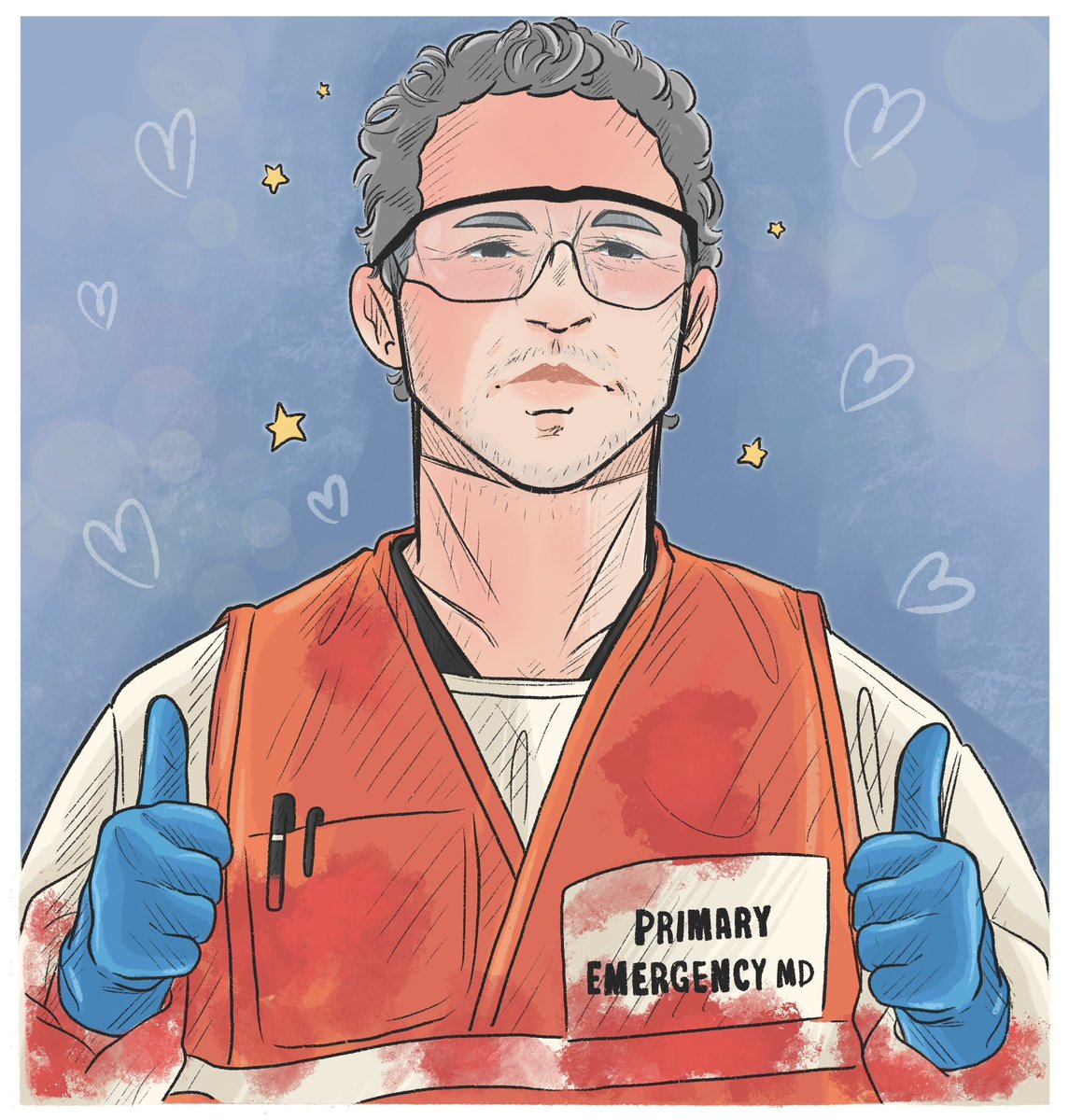 natendo_art's tweet image. Happy Pitt day everyone! 🎉👍

#thepitt #thepittseason2 #rabbot