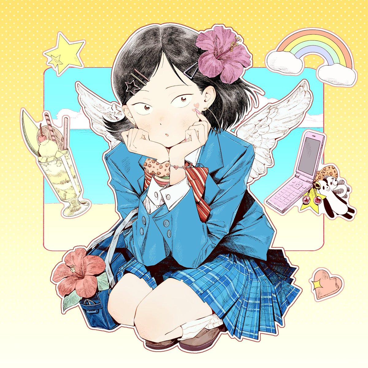 🌺
 #skipandloafer
#スキップとローファー
#岩倉美津未