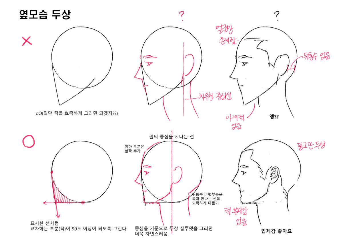 pheobe_oo8's tweet photo. 옆모습그리기 문제해결
의외로 초반 스케치에서
턱이 되는 면적이 뾰족하거나 크지 않음
땡글땡글 두상을 그릴 수 있음 https://t.co/OEkGfo4ZIj