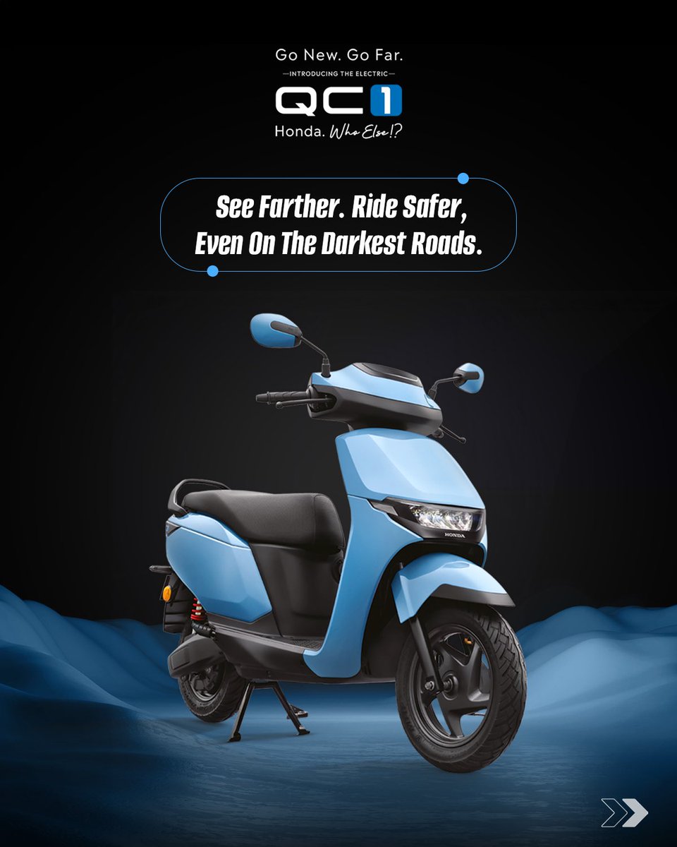 honda2wheelerin's tweet photo. Equipped with a powerful LED headlight, the Honda QC1 offers precise illumination for clear visibility and enhanced safety on every road.
#Honda #Honda2Wheelers #ThePowerOfDreams #QC1 #GoNewGoFar https://t.co/ymq1lTtZQD