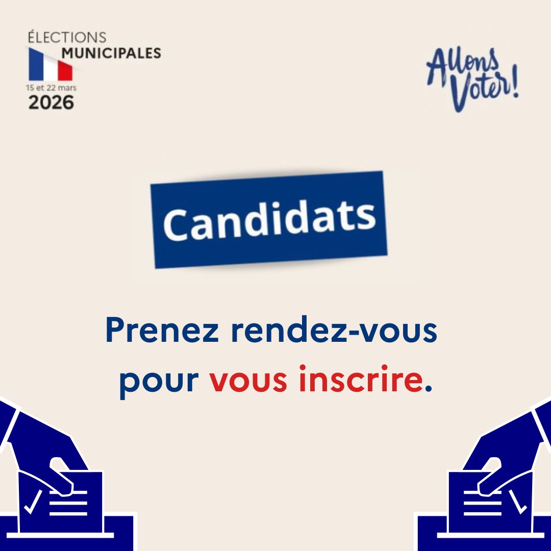 Image de Préfet de la Somme - #Elections #Municipales2026  I Candidats aux élections municipales des 15 et 22 mars 2026, dépôt des