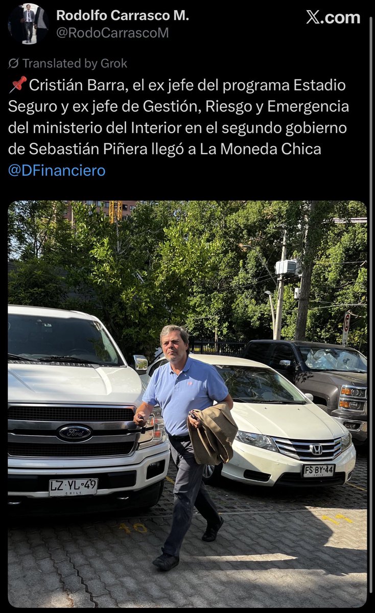 Llegó el maestro chasquilla de Piñera.