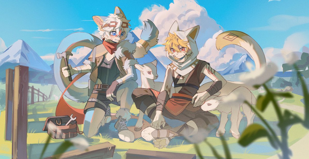 Let's fix the sheep pen
🐱: 淑芬
🎨: <a href="/geziertu11/">鸽子二秃</a>