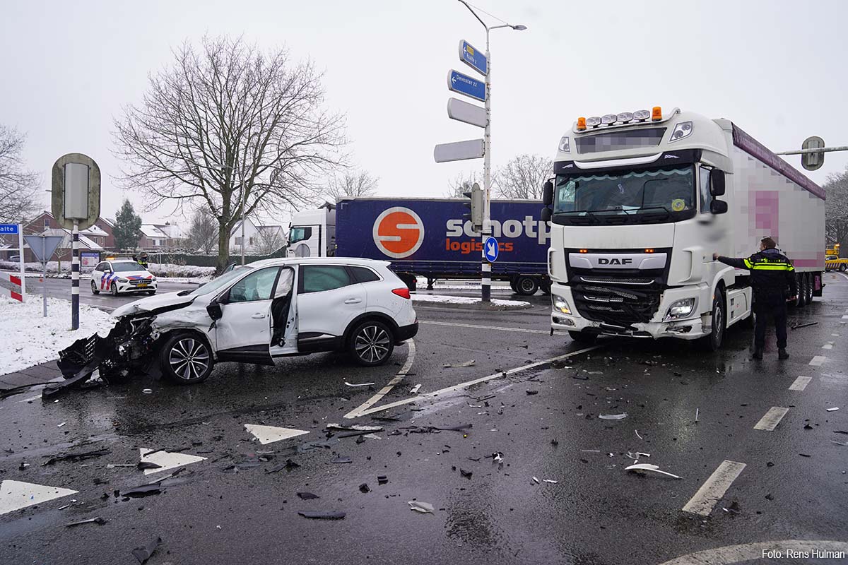 Verkeershinder op N348 bij Raalte na aanrijding