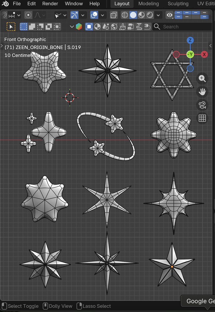 Star assets are everywhere, but finding the one perfect topology is really hard. That’s why I started crafting own series - focusing on clean structures and the right poly-count. Curation is the fun part!
​Currently working on this pack: POP STARS. (WIP)
​#blender3d #3dmodeling