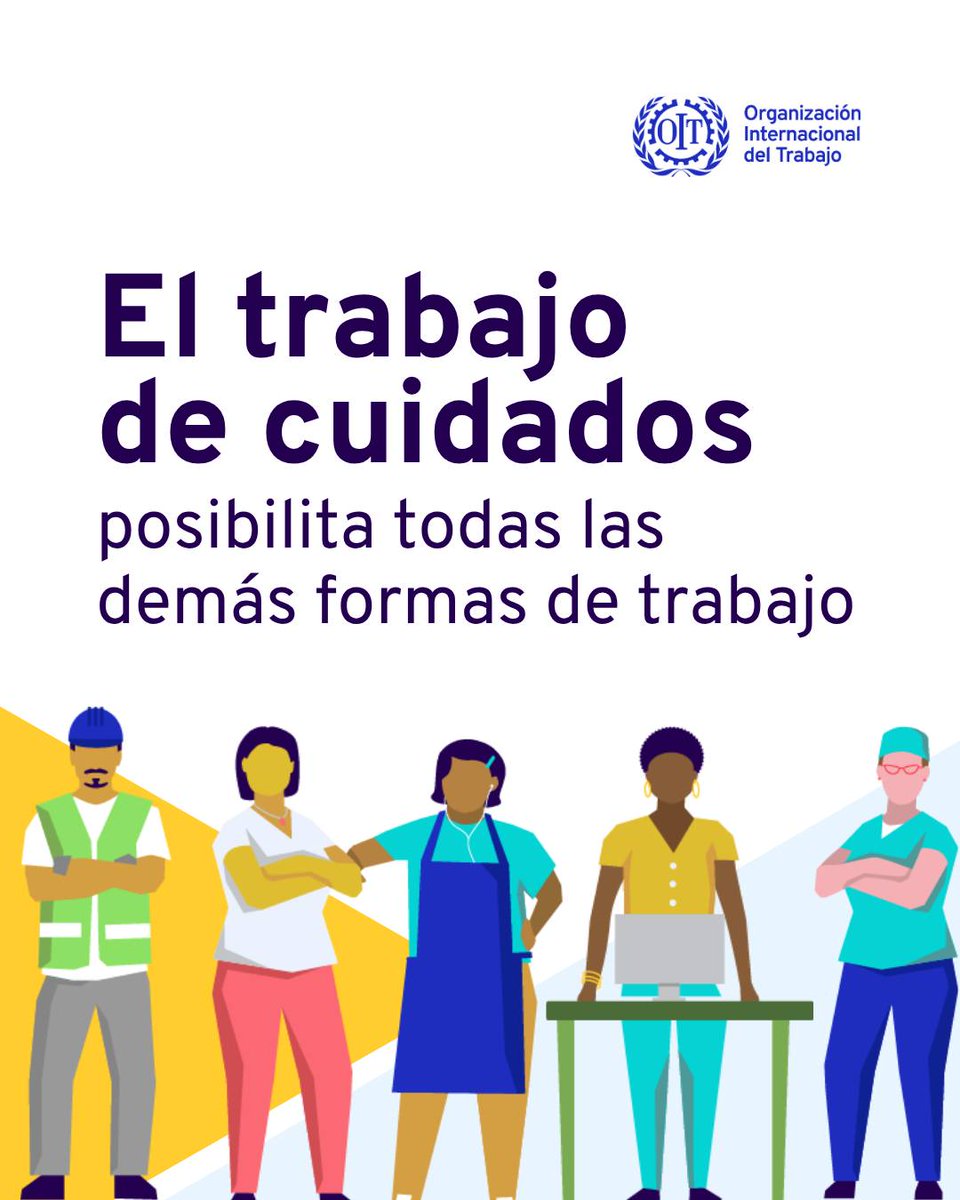 El trabajo de cuidados es trabajo real.

Es momento de valorar a quienes cuidan, reconocer su aporte, mejorar sus condiciones y garantizar #TrabajoDecente 🤍