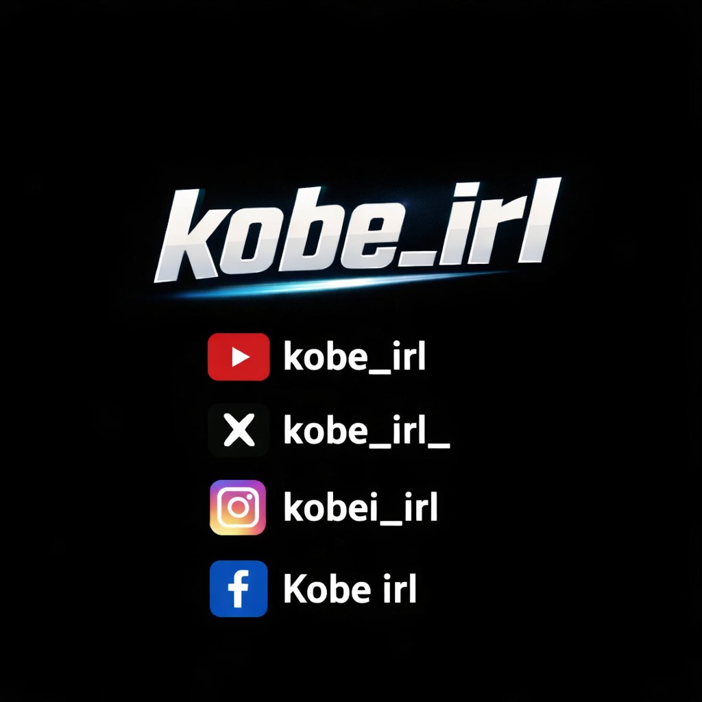 Creator.
Instagram: kobei_rl  |  YouTube: kobe_irl  |  TikTok:  kobe_irl_