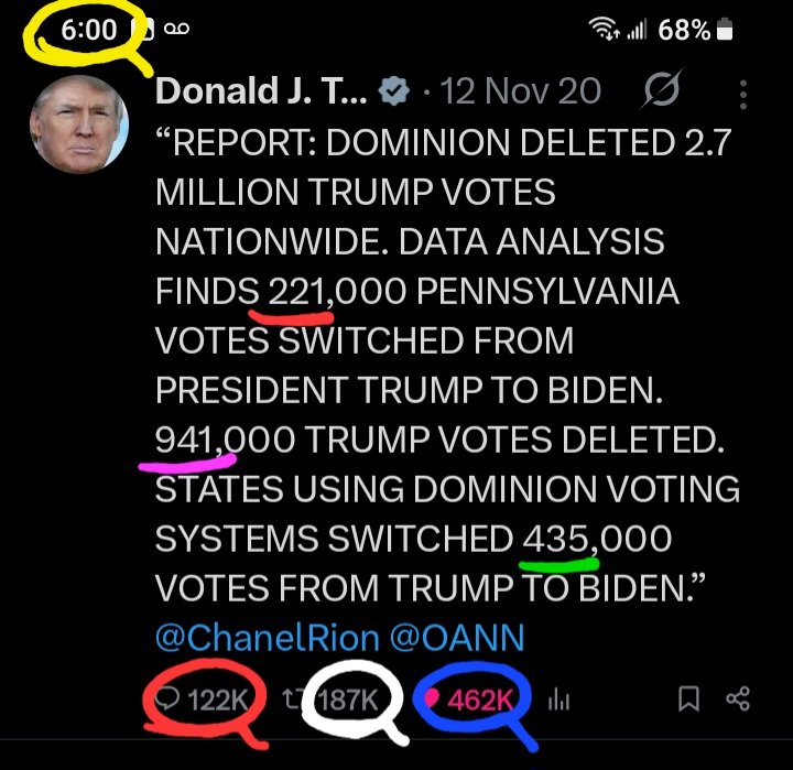 DeanDavis33's tweet image. 6️⃣0️⃣0️⃣ #SixOclock 🐇
4️⃣6️⃣2️⃣ #FourSixTwo 
2️⃣2️⃣1️⃣ #TwoTwoOne 🪞
🎰 #WhatAreTheOdds 🪽
9️⃣4️⃣1️⃣ #NineFourOne 
4️⃣3️⃣5️⃣ #FourThreeFive 
1️⃣8️⃣7️⃣ #OneEightSeven