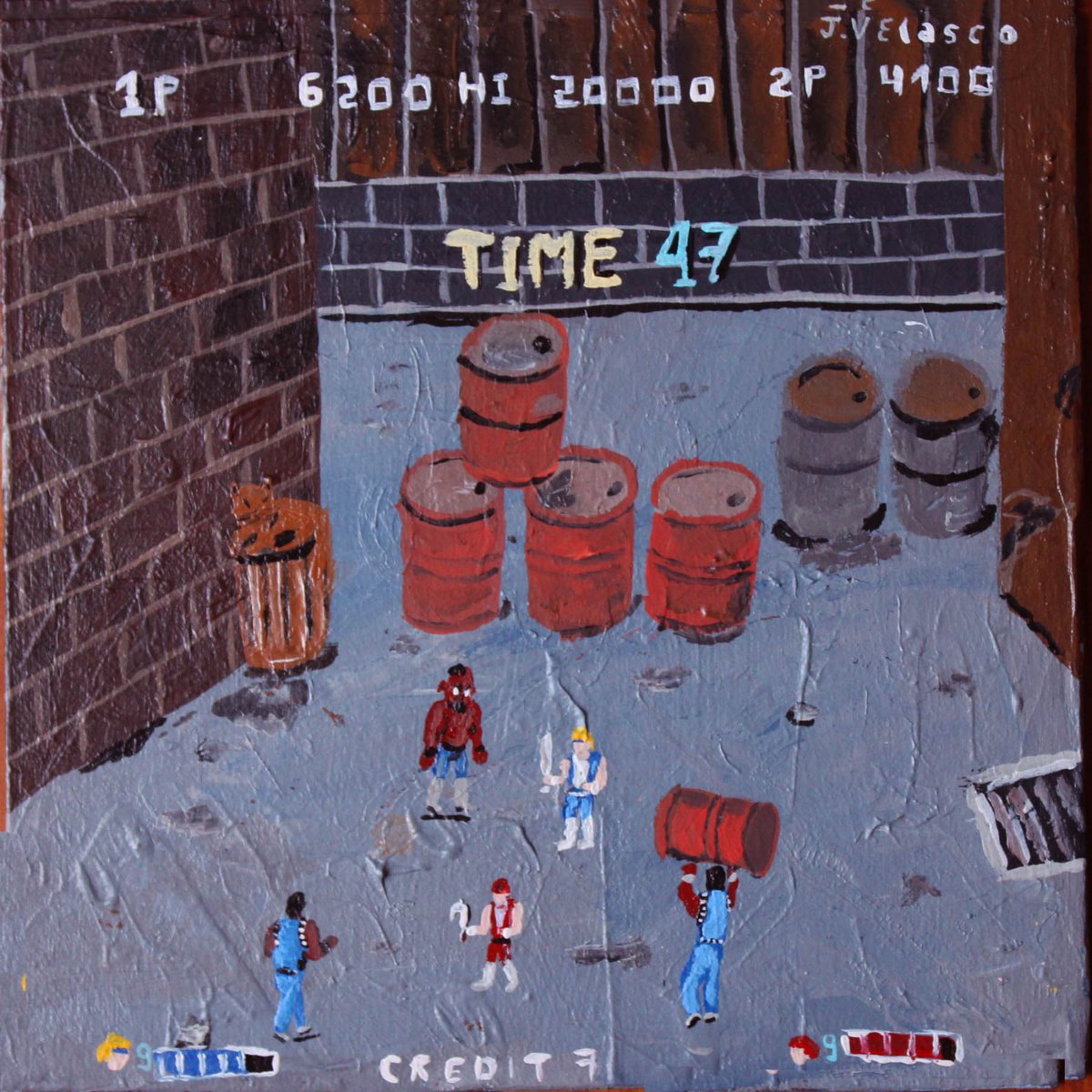 Doble Dragón 
Acrílico 20x20cm
Año 2016