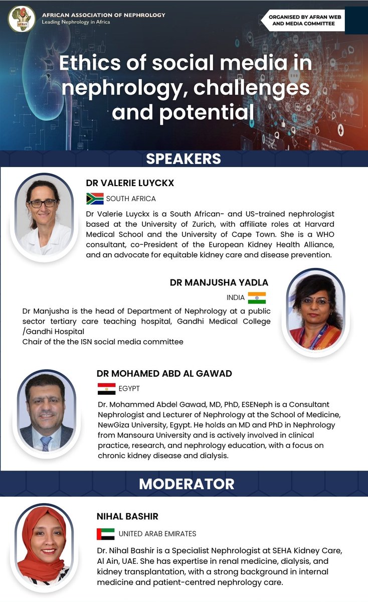 African Association of Nephrology (AFRAN) tweet media