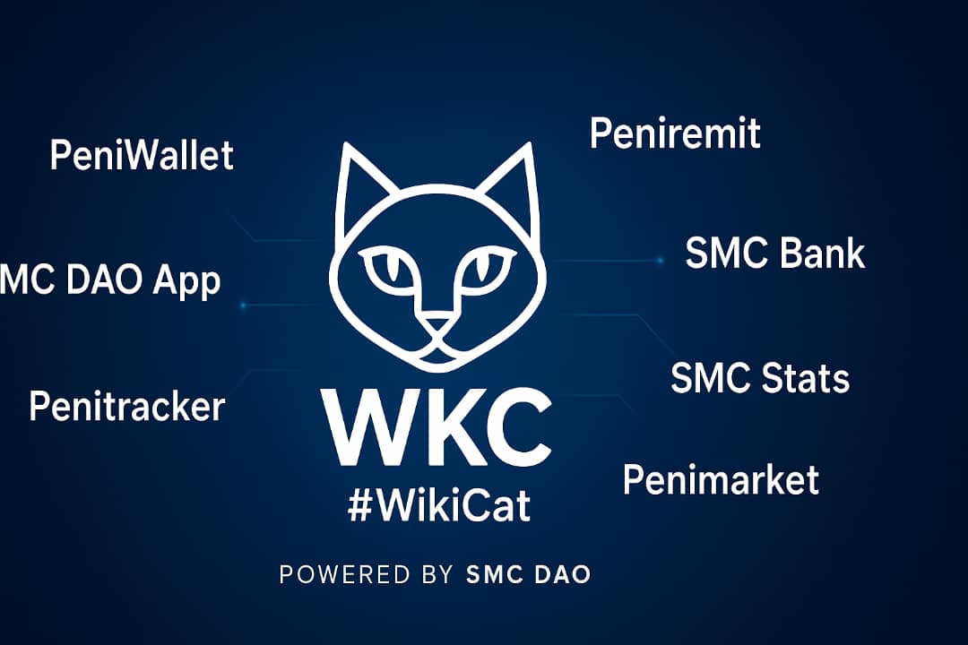 Wiki Cat $WKC is a deflationary meme token on BNB Chain, created by Sir Mapy for the SMC DAO community. Its core utilities include powering educational tools (tutorials/quizzes on crypto), the Peniwallet app for multi-wallet token distributions (airdrops/giveaways).