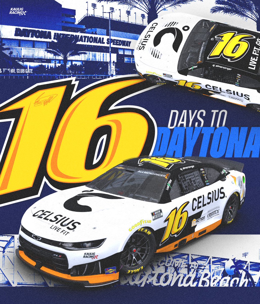 KauligRacing's tweet image. 16 days until the #Daytona500 and the iconic Biffle font rides again. 🙌

@AJDinger | @CelsiusOfficial