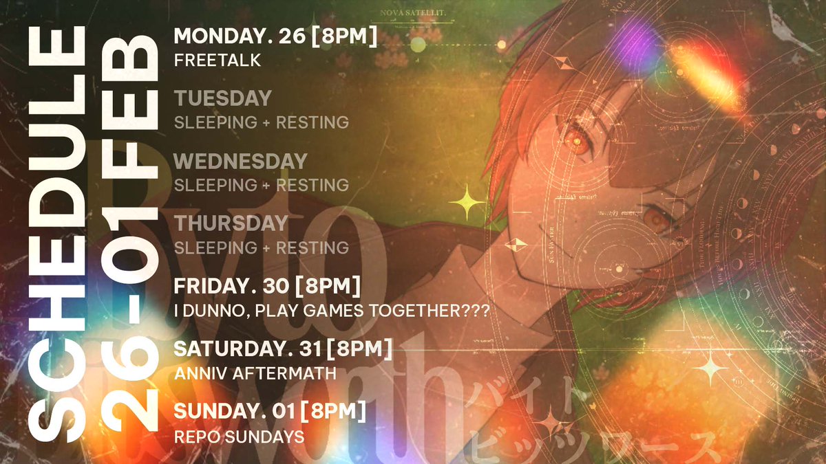 [WEEKLY SCHEDULE UPDATE]

#Vtuber #VtuberID